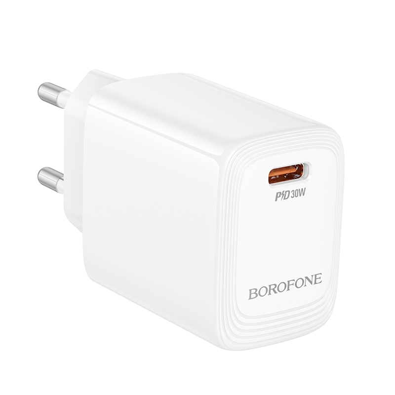 Сетевое зарядное устройство BOROFONE BN28, PD30W Type-C, цвет белый