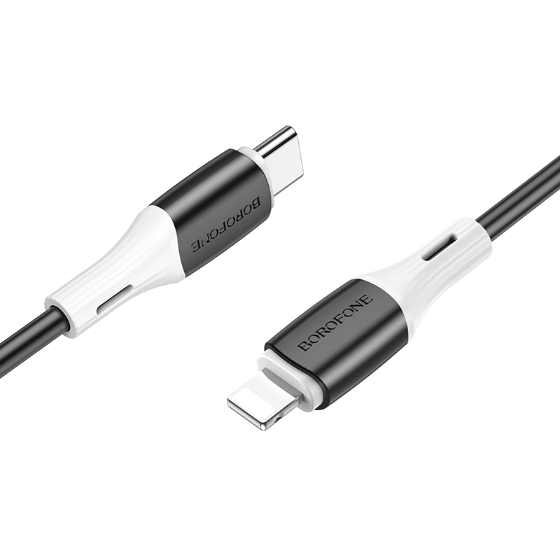 Кабель USB-C BOROFONE BX79 PD Type-C/Lightning черный 1м
