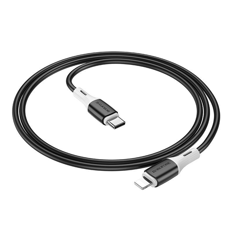 Кабель USB-C BOROFONE BX79 PD Type-C/Lightning черный 1м