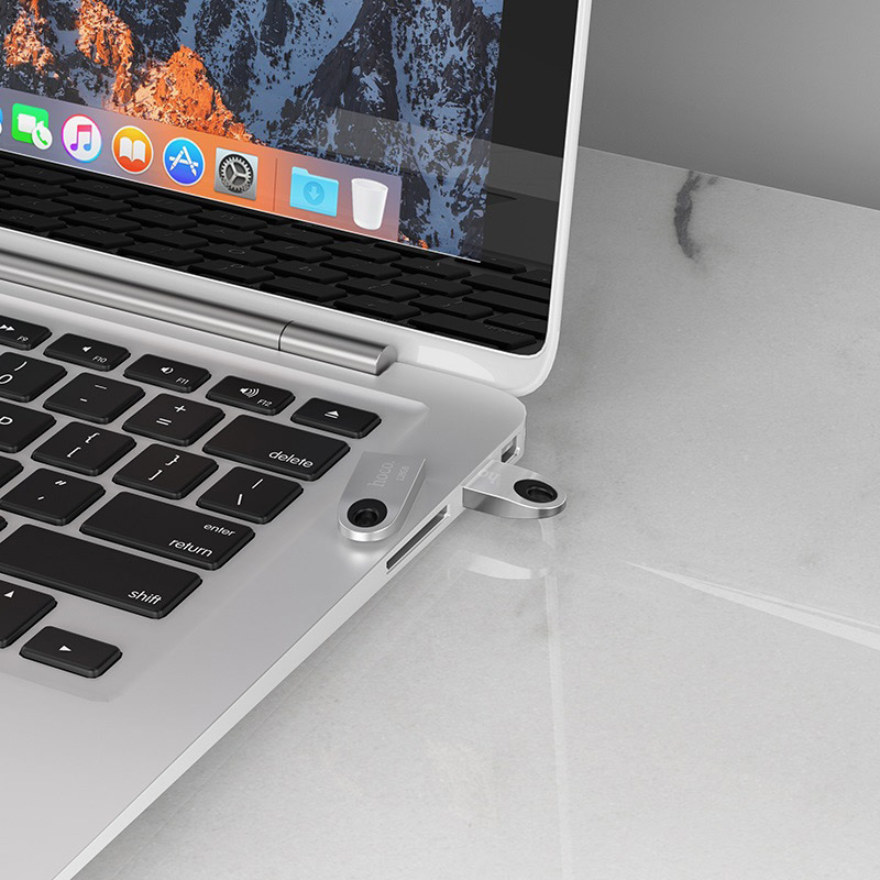Внешний накопитель USB 2.0 Hoco UD9 Insightful Smart Mini 128Gb, серебристый