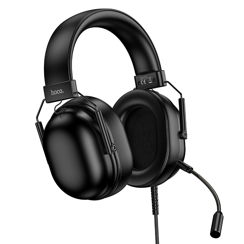 Наушники накладные с микрофоном Hoco W113 (USB, 7.1), игровые, цвет черный