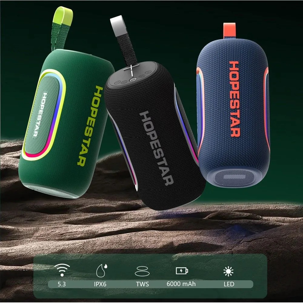 Колонка беспроводная  HOPESTAR P65 Pro 50W, (USB,TF card)  цвет черный