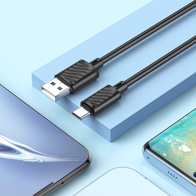 Кабель USB Hoco X88 Type-c черный 1м