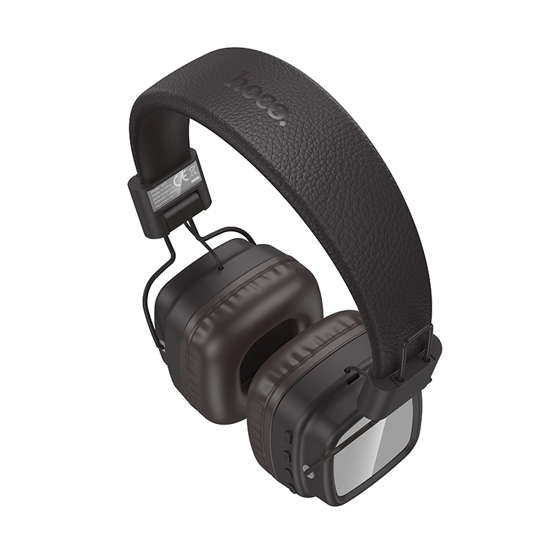 Наушники Bluetooth накладные с микрофоном Hoco W72, цвет коричневый