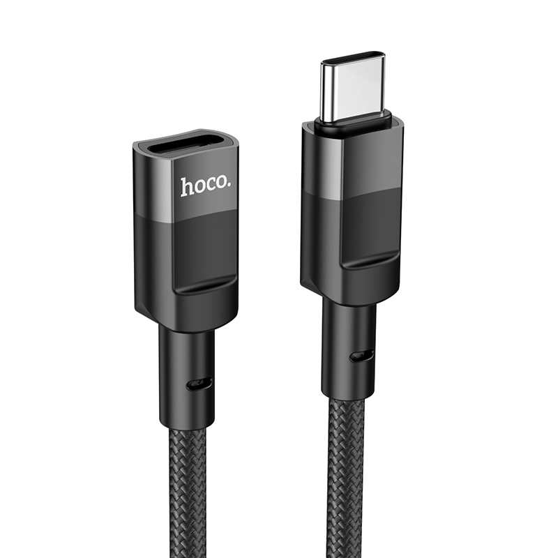 Адаптер Hoco U107 (Type-C-Type-C) 1.2м, черный