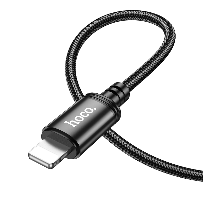 Кабель USB Hoco X89 Apple, черный 1м