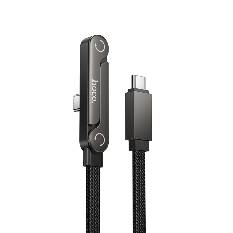 Кабель USB-C Hoco U150 60W  Type-C/Type-C 1м черный