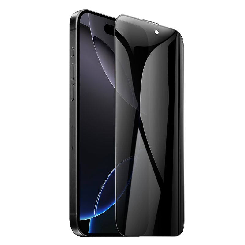 Защитное стекло Hoco A777 Plus iPhone 16 Pro Max, ударопрочное антишпион, цвет черный