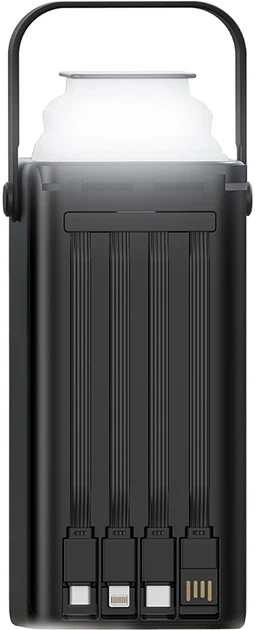 Внешний аккумулятор XO PR285, 30000mAh (PD20W) встроенный кабель Apple/Type-c