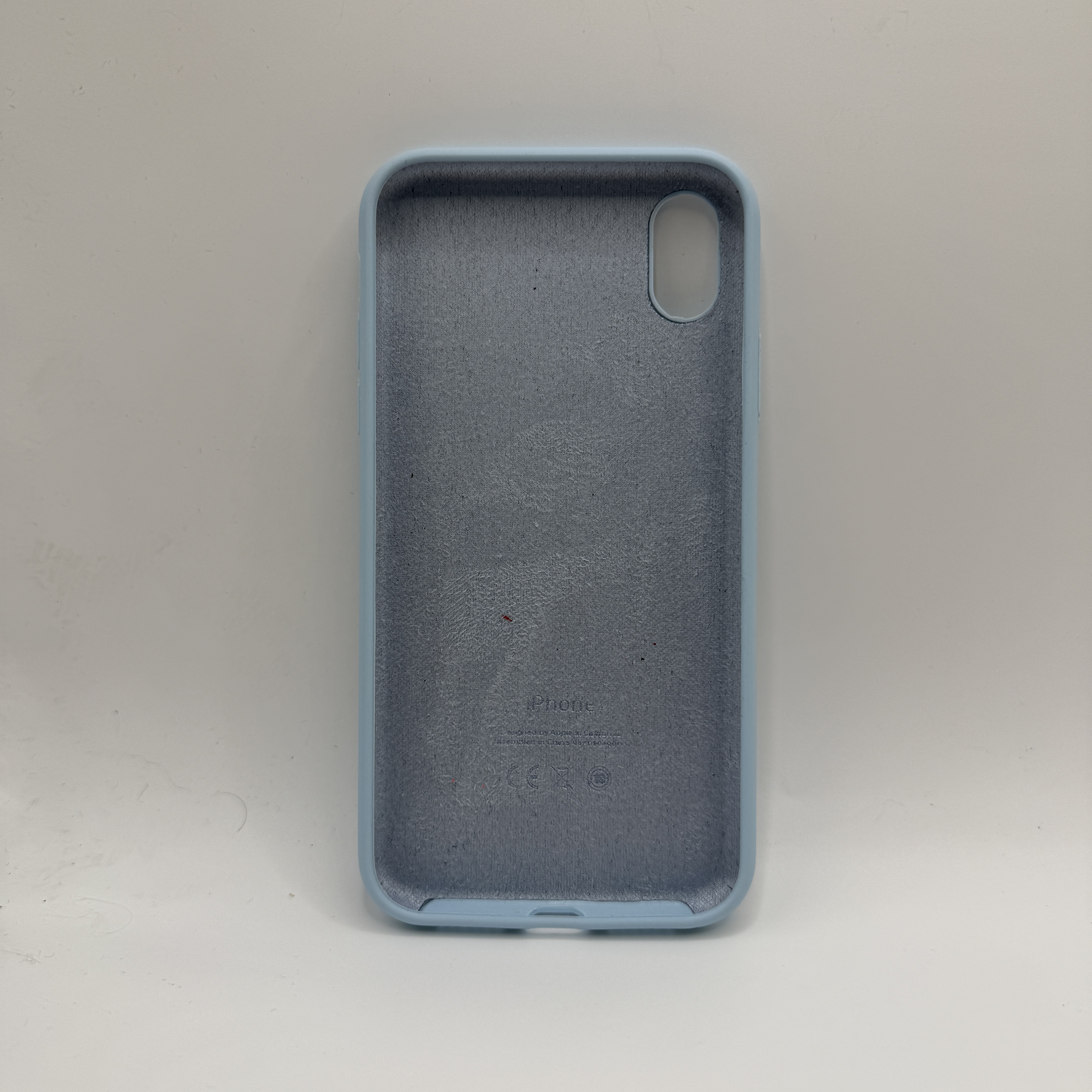 Чехол Silicone Case для iPhone XR голубой