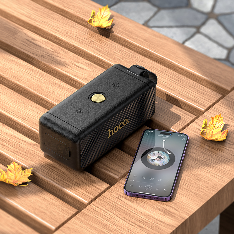 Колонка беспроводная Hoco HT1 Pro, (USB,FM,TF card,AUX)  цвет черный