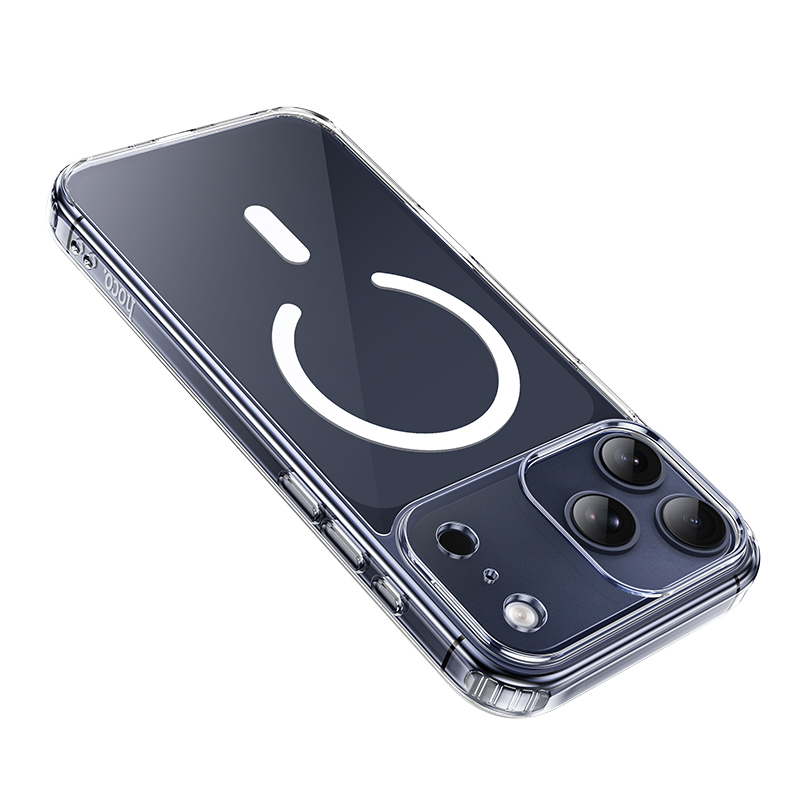 Чехол Hoco Magnetic для Iphone 17 Pro, прозрачный