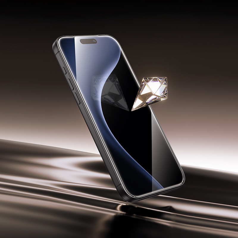 Защитное стекло Hoco A888 Pro iPhone 17 Pro Max, ударопрочное, сверхпрочное,  цвет черный