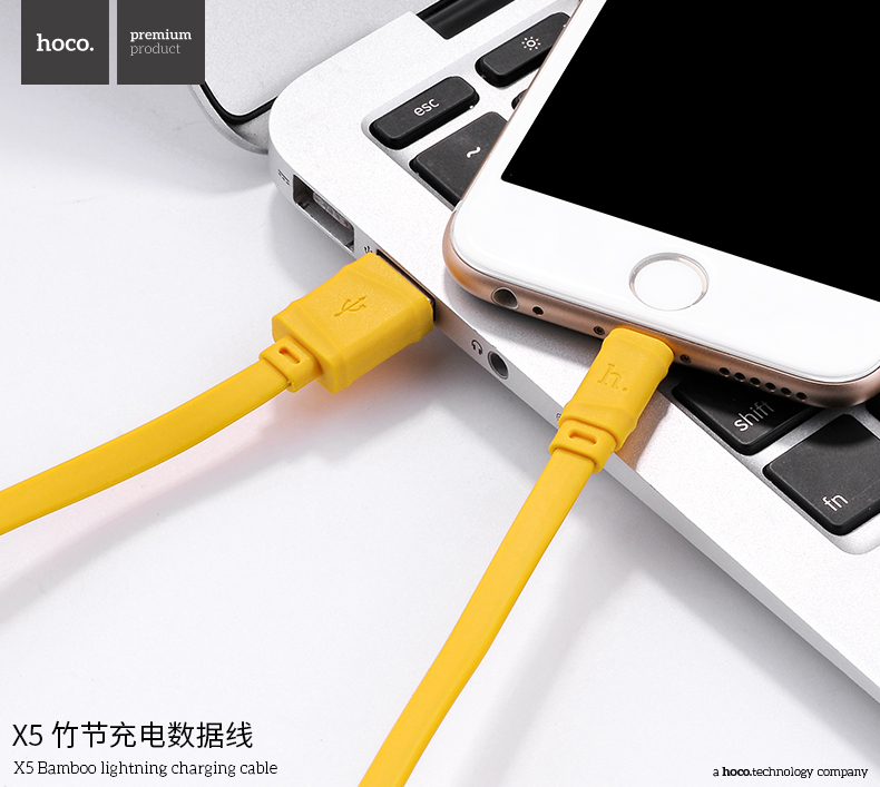 Кабель USB Hoco X5 Apple черный 1м