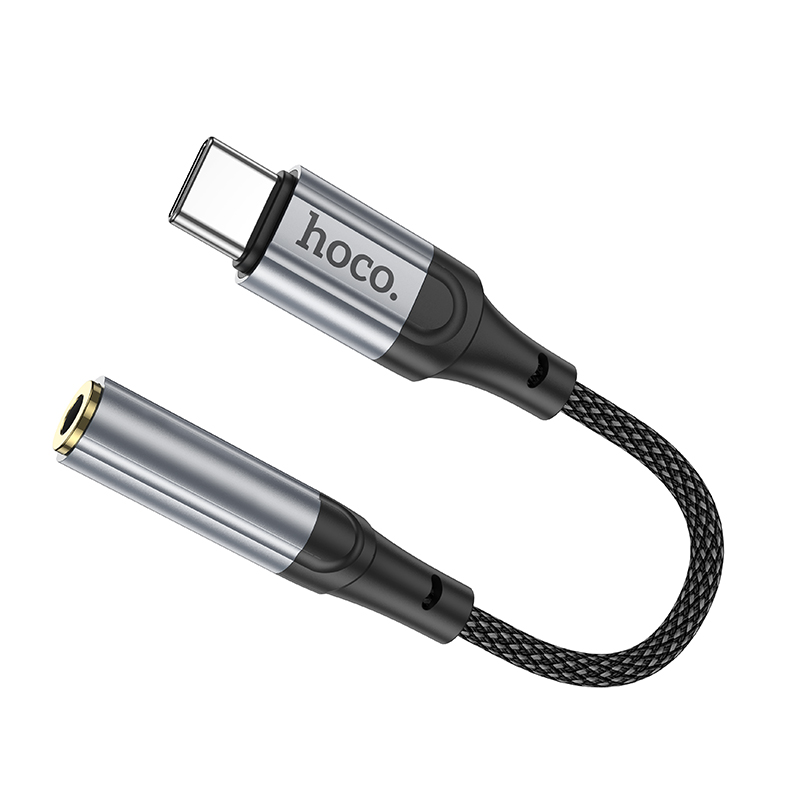 Аудиосоединитель/переходник Hoco LS36 (Type-C - 3,5мм) черный