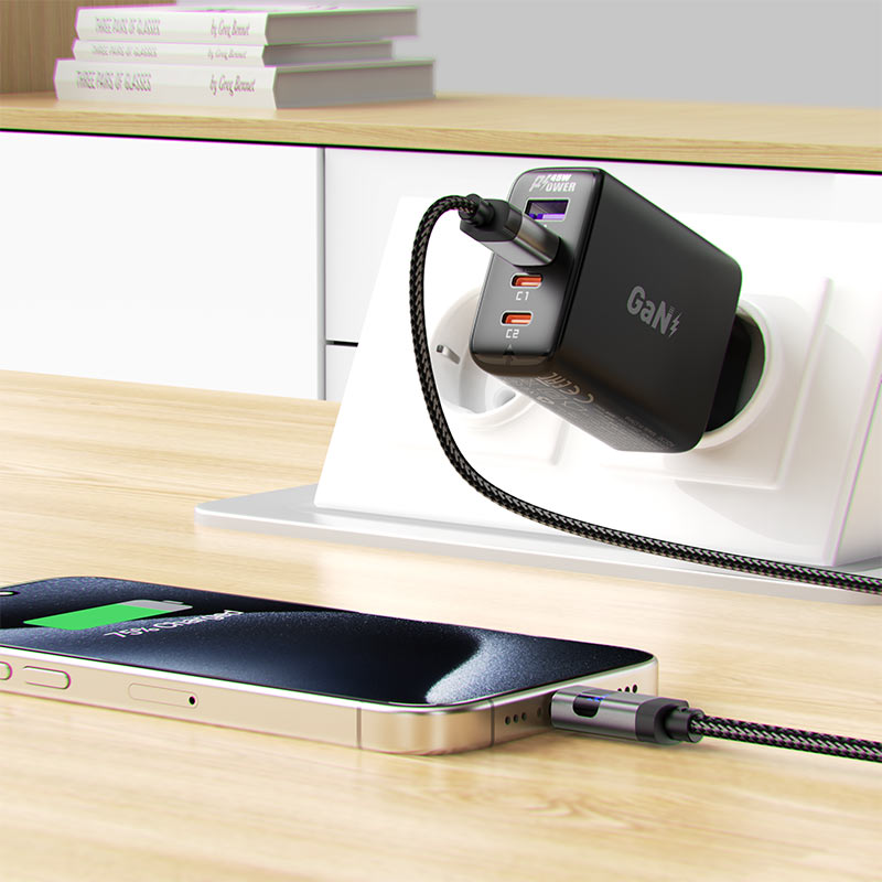 Кабель USB ACEFAST C15-04 Type-C черный 1м 