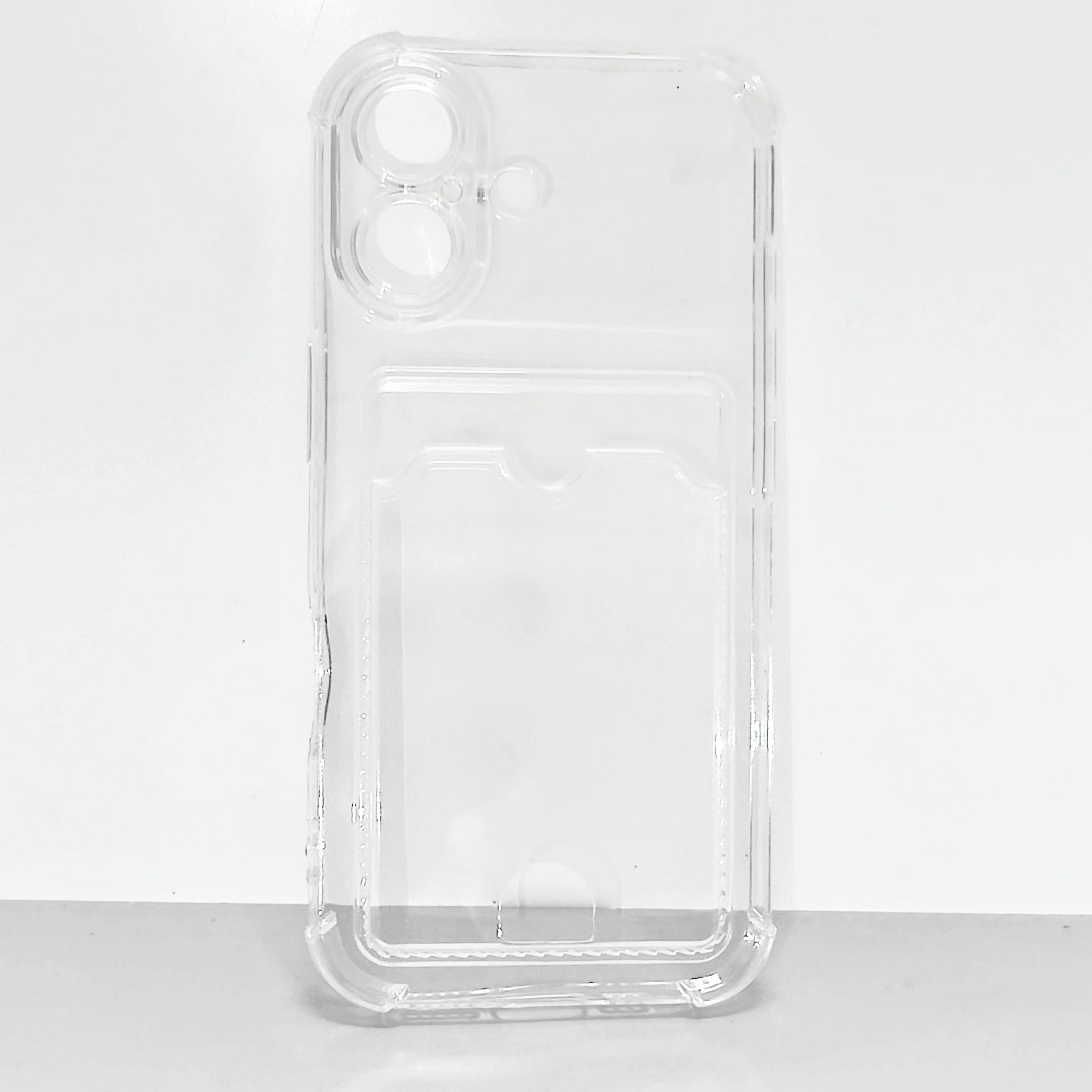 Чехол для iPhone 17 с отделением для карт Card Case прозрачный