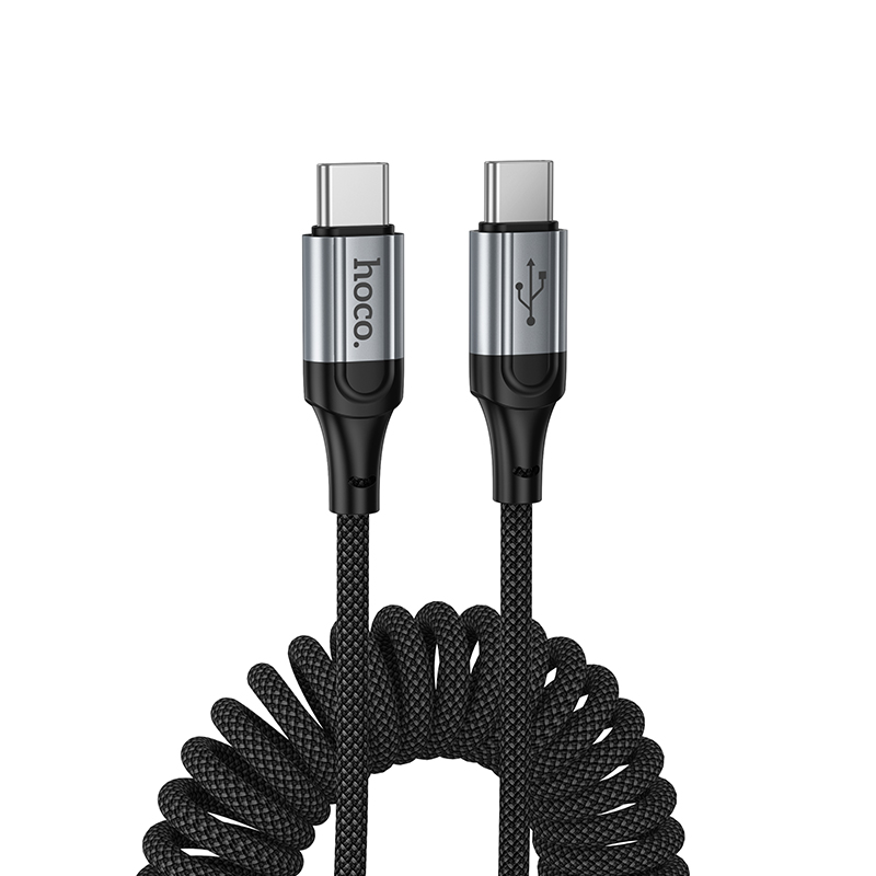 Кабель USB-C Hoco X121 60W Type-C/Type-C 1м черный