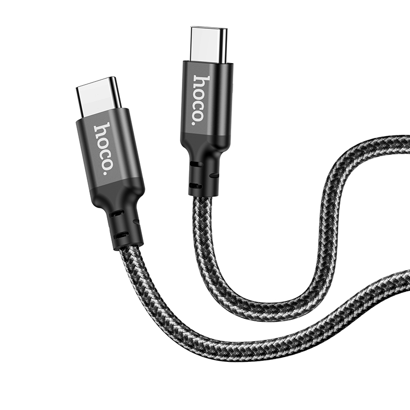 Кабель USB-C Hoco X14 60W Type-C/Type-C 1м черный