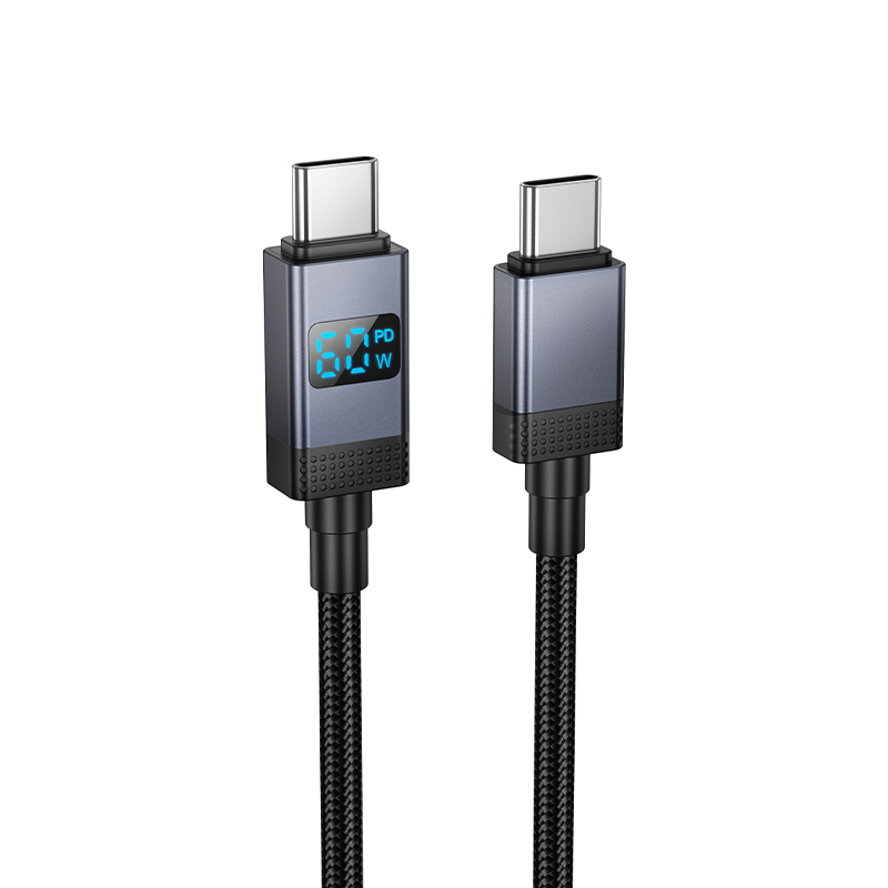 Кабель USB-C Hoco X118 60W Type-C/Type-C 1м черный