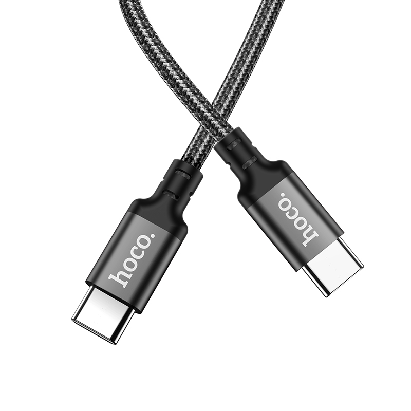 Кабель USB-C Hoco X14 60W Type-C/Type-C 1м черный