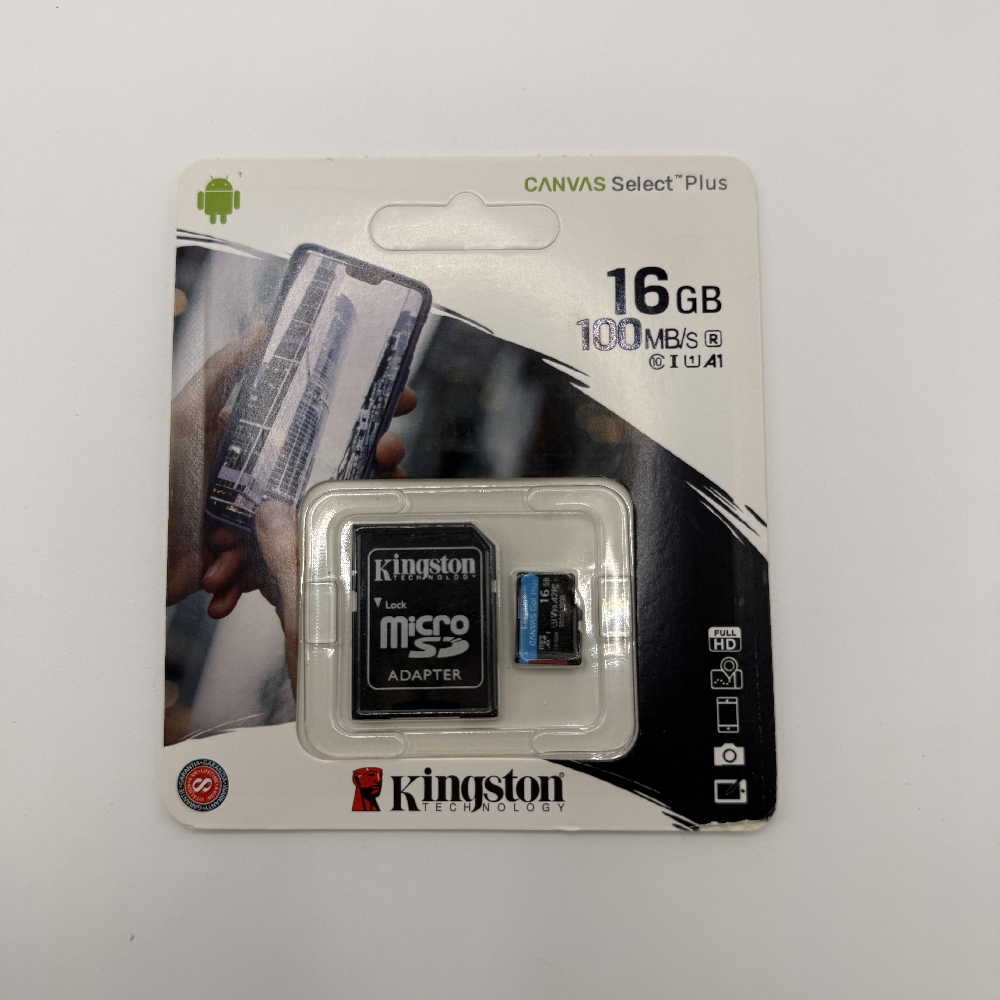Карта памяти Kingston Copy2 Micro SD (с адаптером), 16gb, черная