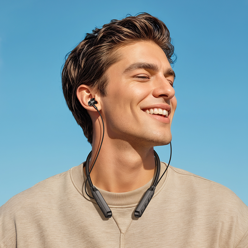 Наушники Bluetooth с микрофоном Hoco ES74, цвет черный