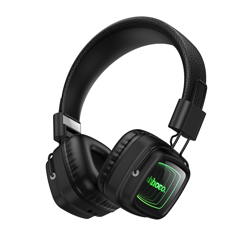 Наушники Bluetooth накладные с микрофоном Hoco W72, цвет черный