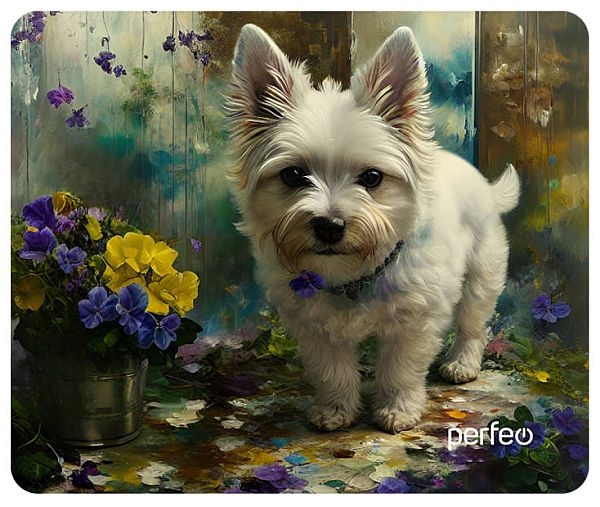 Коврик Perfeo для компьютерной мыши "Dog", Рис.16 (240*200*2 мм), ткань+резиновое основание