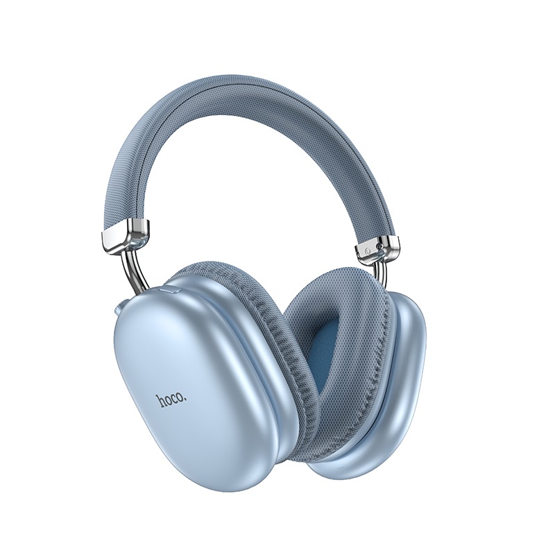 Наушники Bluetooth накладные с микрофоном Hoco W35 Max Joy BT, цвет голубой