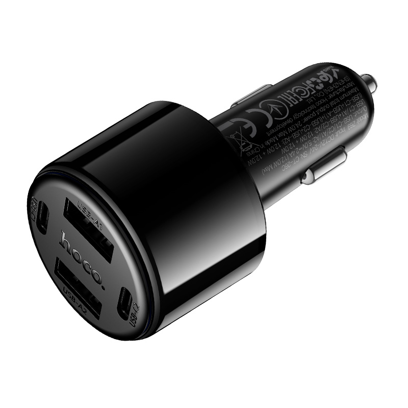 АЗУ Hoco Z69 24W (2C2A), черный
