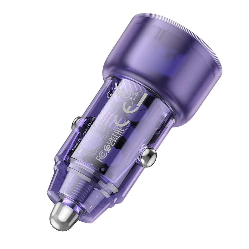 АЗУ Hoco Z52 38W (PD20W+QC3.0), цвет фиолетовый