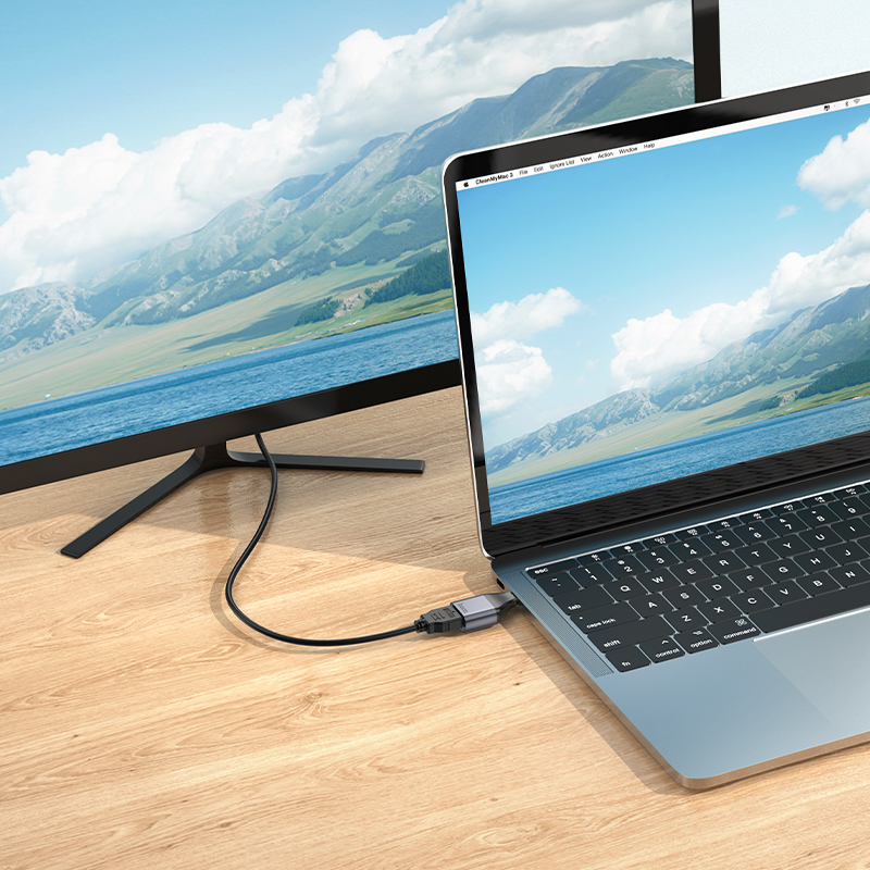 Адаптер Hoco UA33 (Type-C to HDMI), серый