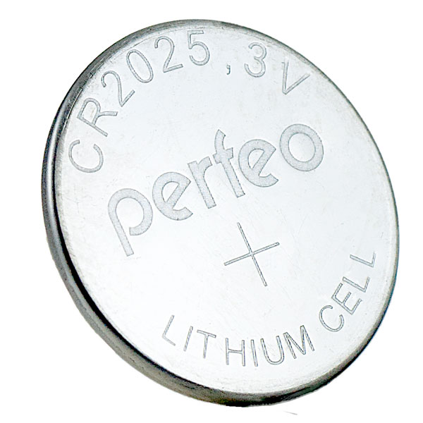 Батарейка Perfeo CR2025 5BL Lithium Cell (5) (100)