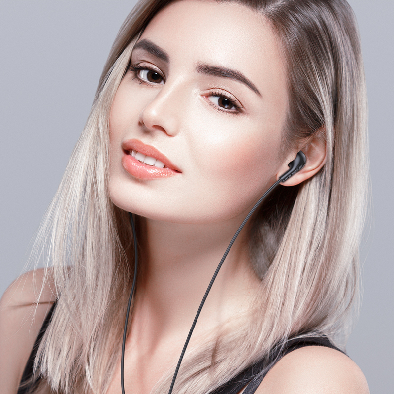 Наушники с микрофоном BOROFONE BM83, цвет черный
