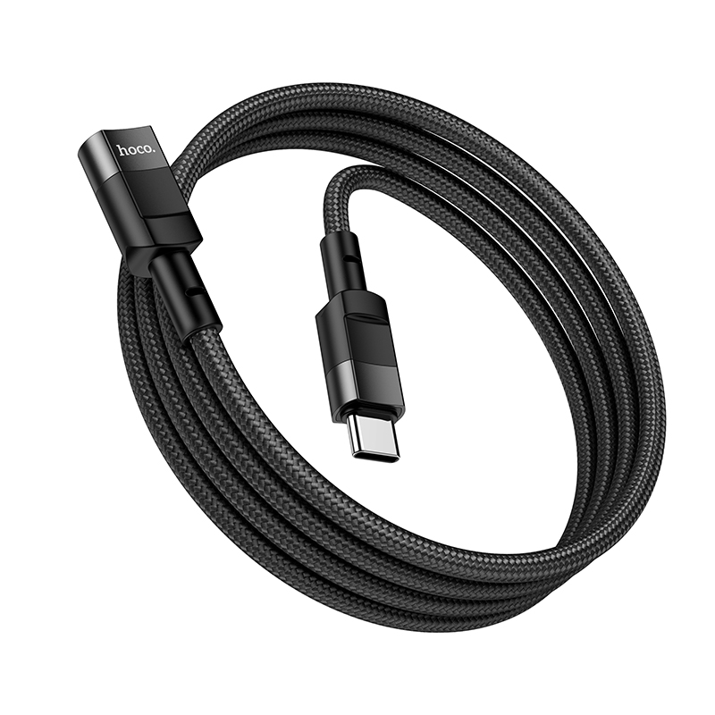 Адаптер Hoco U107 (Type-C-Type-C) 1.2м, черный