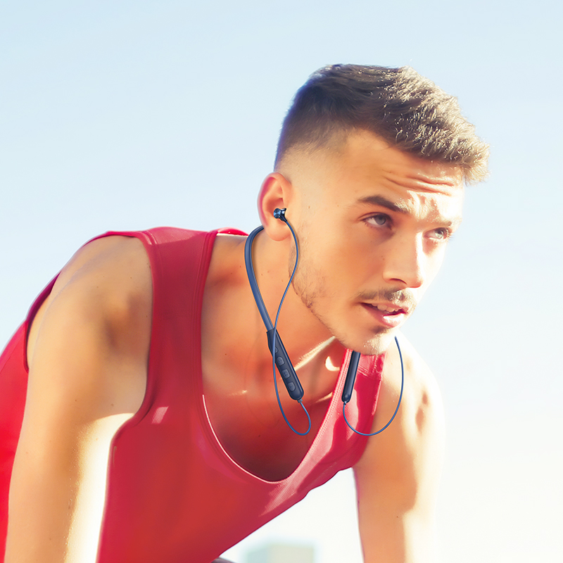 Наушники Bluetooth с микрофоном Hoco ES64, цвет синий