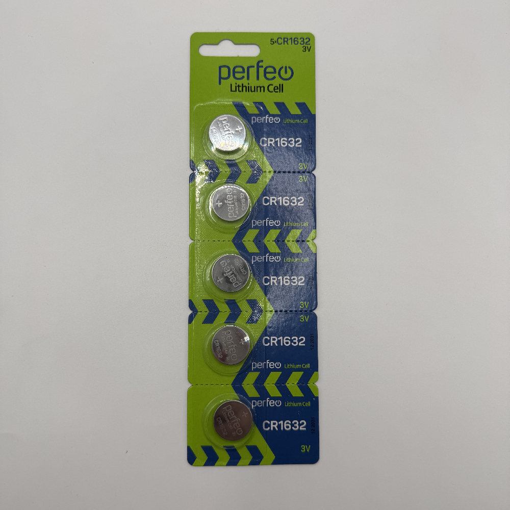 Батарейка Perfeo CR1632/5BL Lithium Cell (5)  (100)