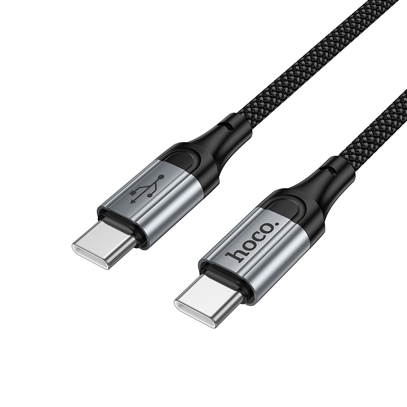 Кабель USB-C Hoco X121 60W Type-C/Type-C 1м черный