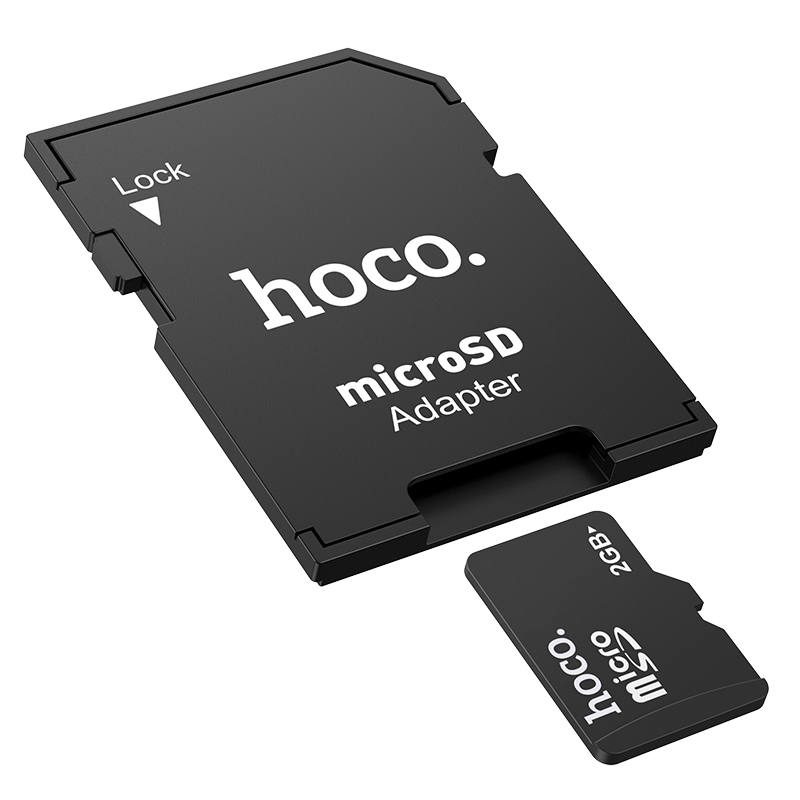Адаптер для карт памяти Hoco HB22 MicroSD на SD, черный