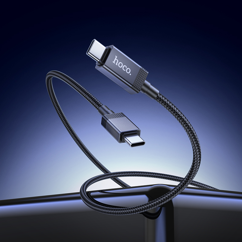 Кабель USB-C Hoco X118 60W Type-C/Type-C 1м черный