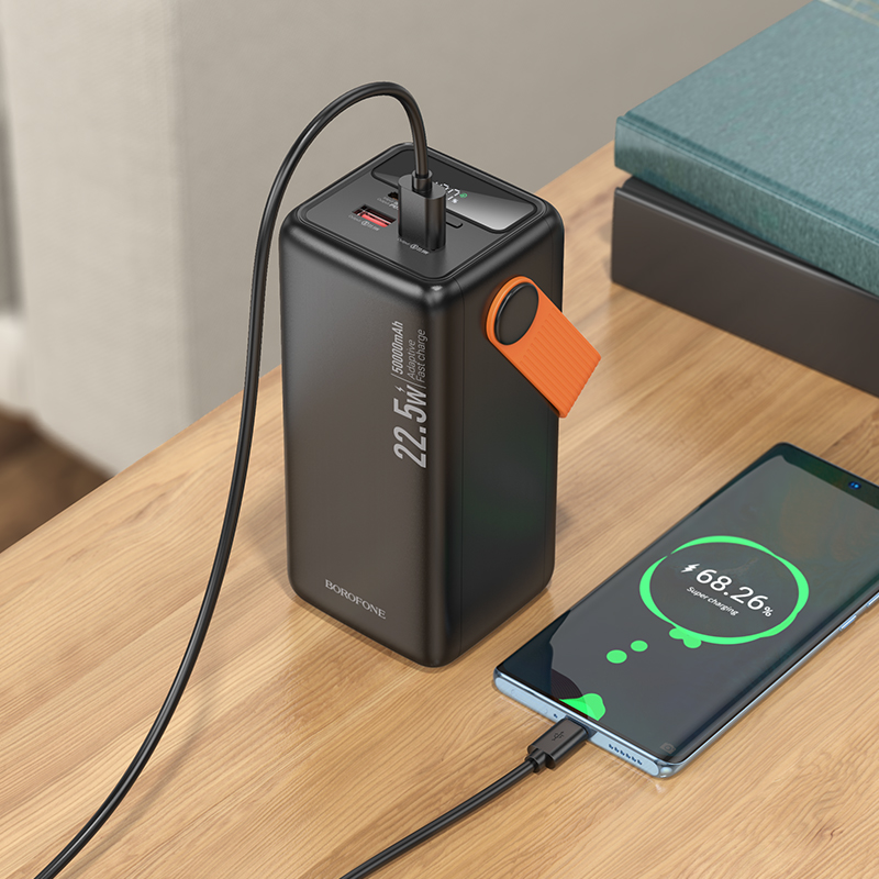 Внешний аккумулятор BOROFONE BJ66A, 50000mAh (22.5W, PD20W) черный