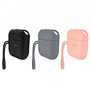 Чехол Hoco WB12 для AirPods 1/2, силиконовый, черный