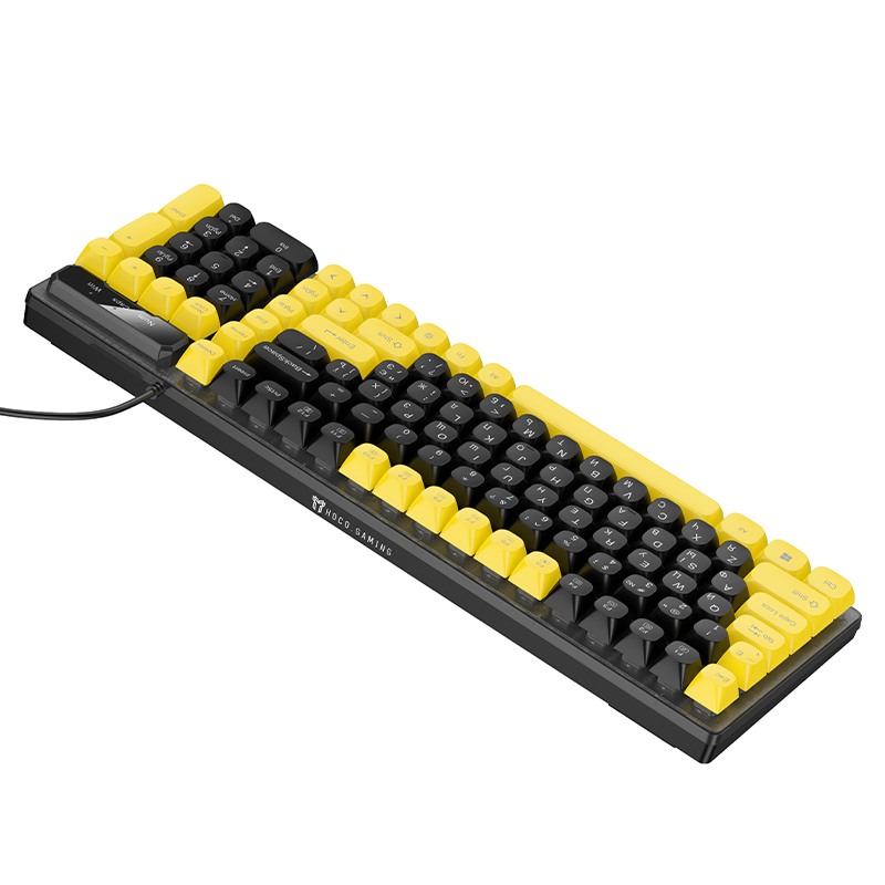 Клавиатура Hoco GM704, проводная USB, цвет черный
