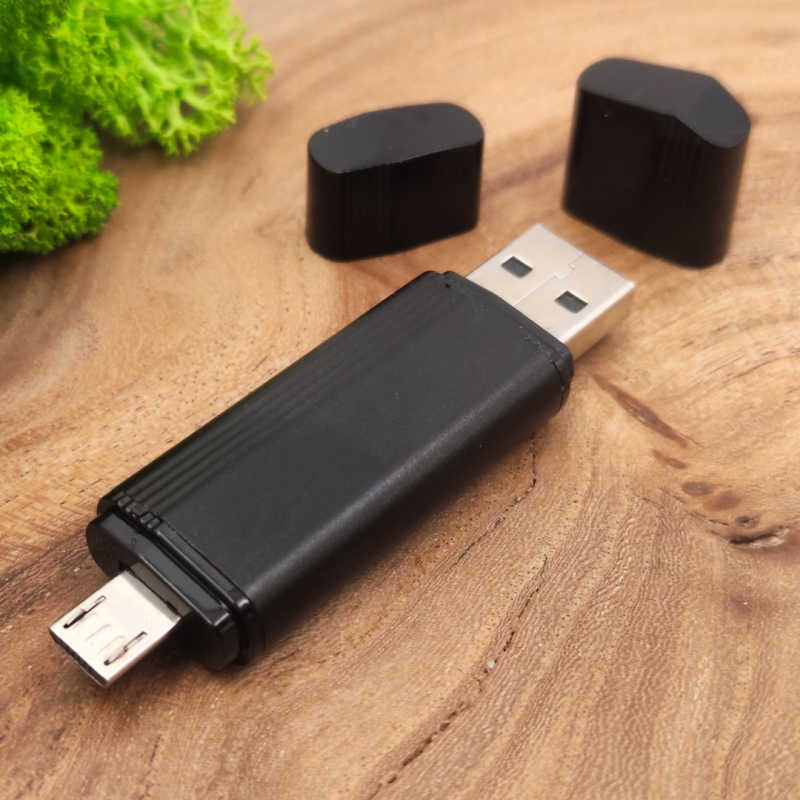 Внешний накопитель Micro/USB XO U70-OTG 64Gb, черный