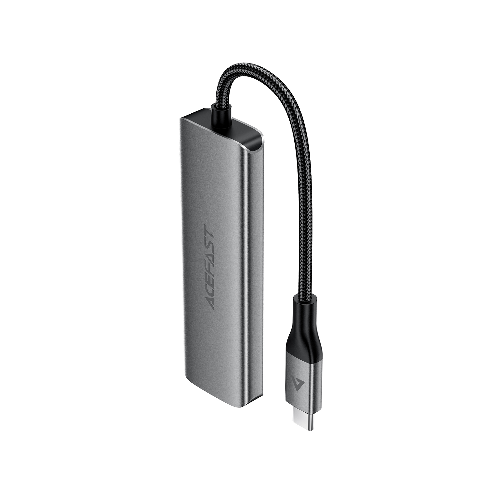 Адаптер-Хаб ACEFAST J15 (Type-C - 4USB) серый металлик