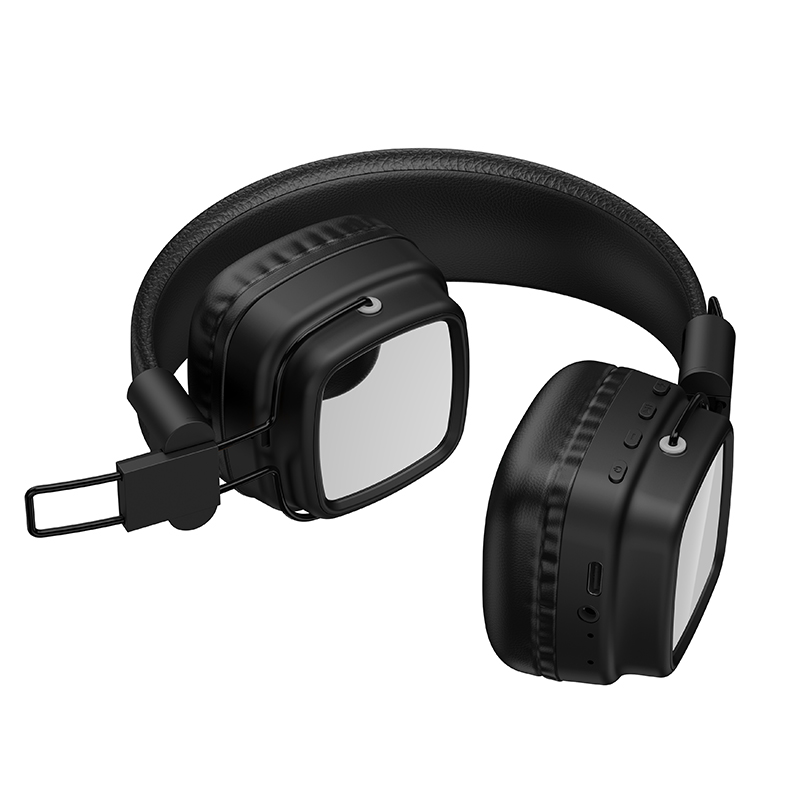Наушники Bluetooth накладные с микрофоном Hoco W72, цвет черный