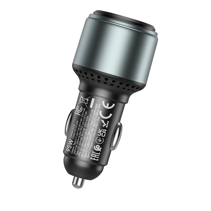 АЗУ Hoco NZ9 95W, быстрая зарядка (PD65W+PD30W+QC3.0), 2C1A, цвет черный