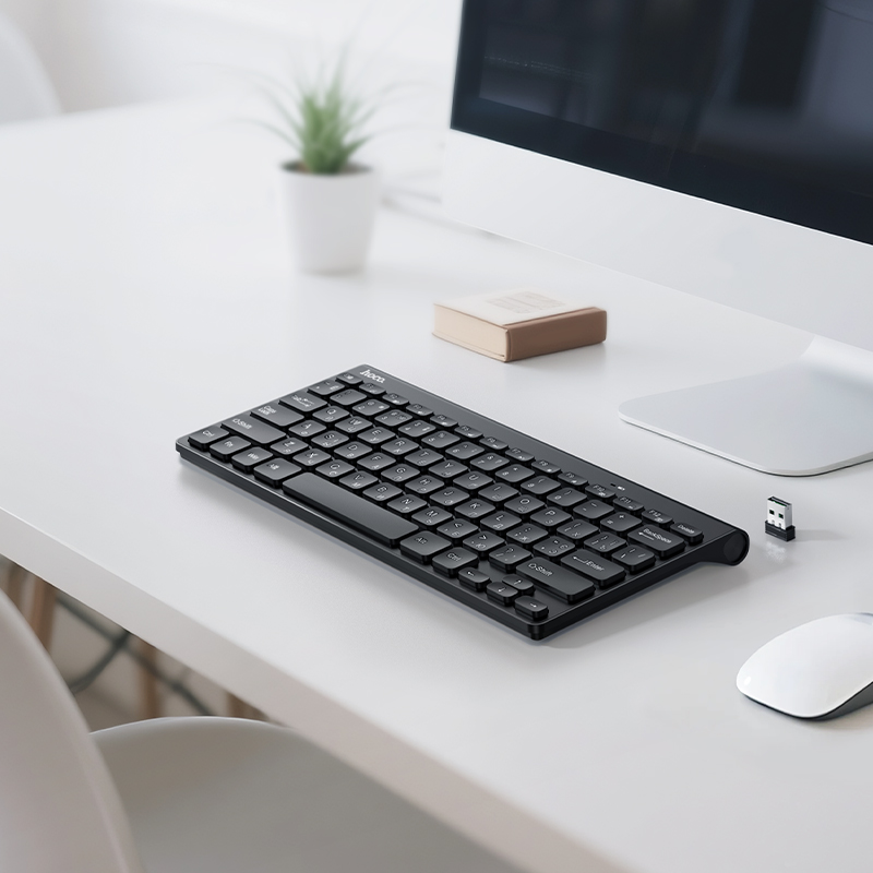 Клавиатура Hoco GM70, беспроводная USB, цвет черный