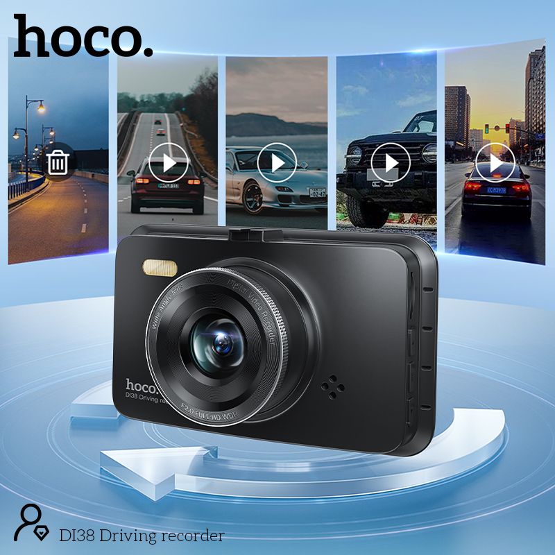 Видеорегистратор Hoco DI38 (145°,экран:3'. SD: 32gb max, АКБ:150мАч)